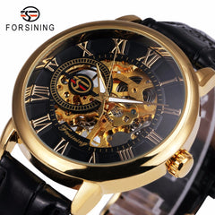 Black Gold Men Mechanical Watch Montre Homme Man Watches - Shopiment
