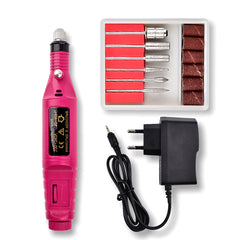 Professional Electric Manicure Machine Pen Pedicure Nail File Nail Tools 6 bits Drill Nail Drill Machine