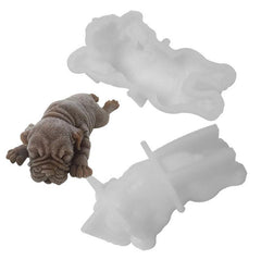 Cute Dog Silicone Mold Mousse Cake 3D Shar Pei Mould Ice Cream Pudding Blast Chilling Tools Fondant Decoration - Shopiment