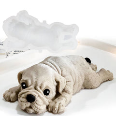 Cute Dog Silicone Mold Mousse Cake 3D Shar Pei Mould Ice Cream Pudding Blast Chilling Tools Fondant Decoration