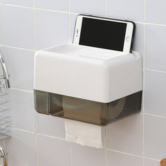 Waterproof tissue box stainless steel toilet paper dispenser standing toilet paper holder suction skull toilet paper - Shopiment