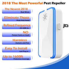 Multi-function Ultrasonic Electronic Mosquito Fly Bug Repeller Killer Mice Spiders Repeller Insecticide Intelligent Home Product