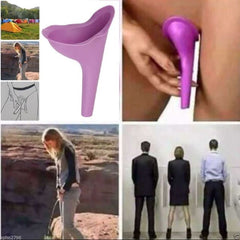 Women Urinal Outdoor Travel Camping Portable Female Urinal Soft Silicone Urination Device Stand Up & Pee